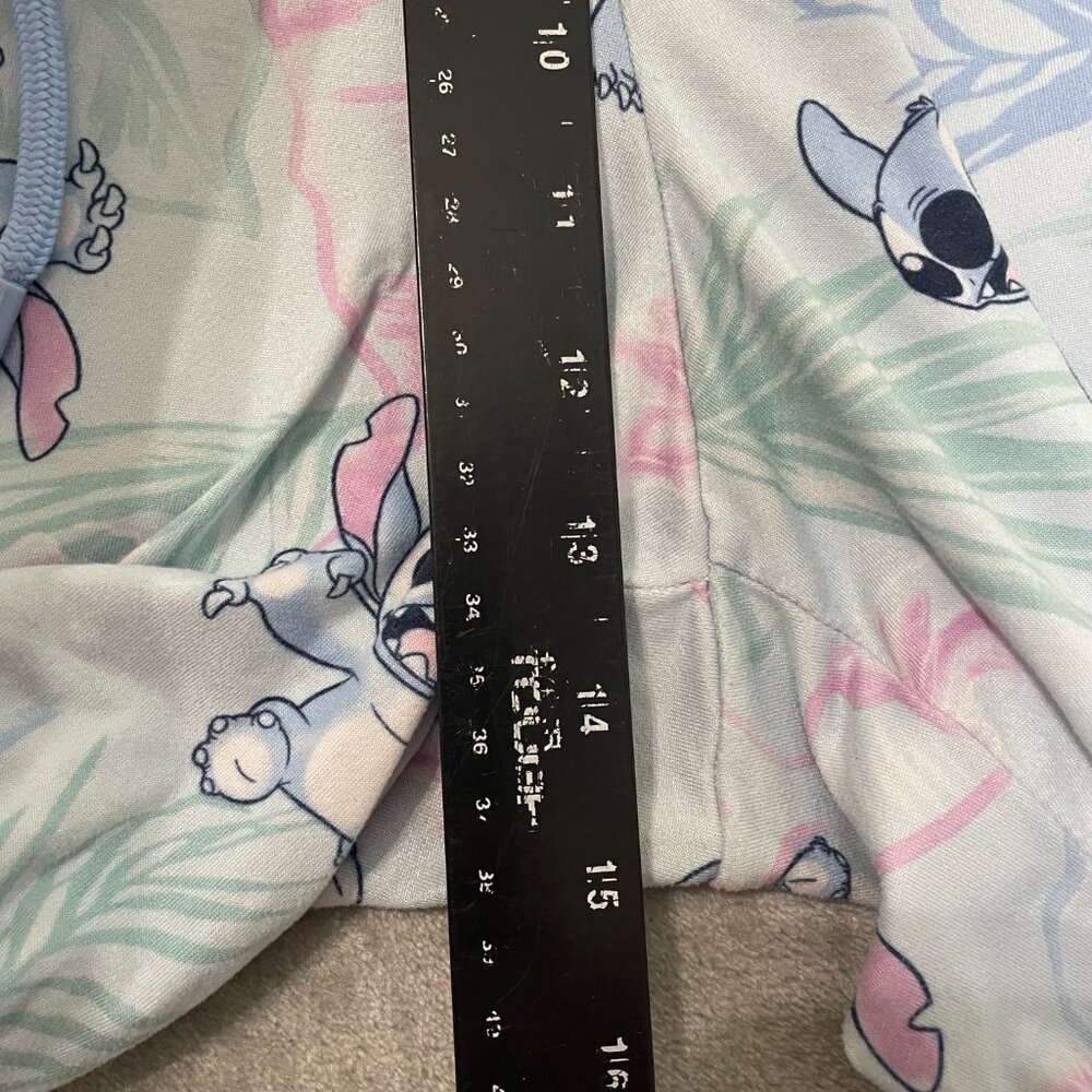 Disney Lilo & Stitch Blue Tropical Floral Jogger Pajama Pants Size 3X( 22W/24W) - Picture 8 of 9